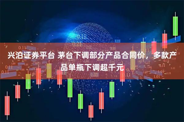 兴泊证券平台 茅台下调部分产品合同价，多款产品单瓶下调超千元